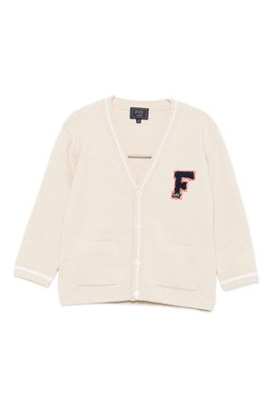 cardigan in lana beige FAY KIDS | FX9520Z2362113AV